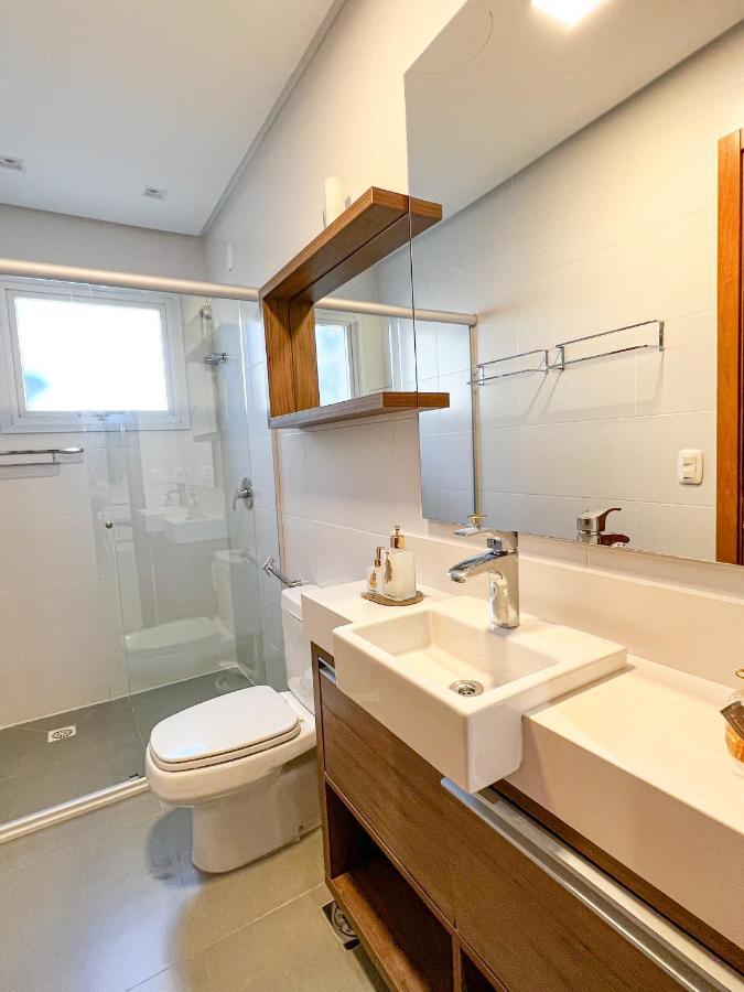 Apto Moderno Com Lareira, Piscina Aquecida E Infra Completo Em Gramado Eksteriør bilde